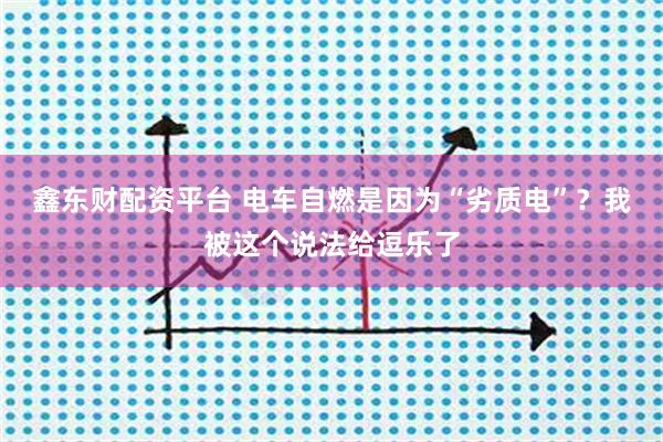 鑫东财配资平台 电车自燃是因为“劣质电”？我被这个说法给逗乐了